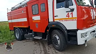 КАМАЗ 43253 (АЦ 5,0 - 40). Порядок работы от пожарного водоёма