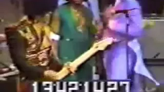 Prince falling from stage with james brown and Michael Jackson