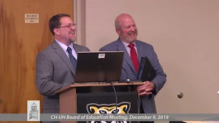 CHUH Board of Education Meeting - December 9, 2019