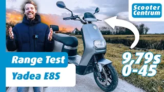 Yadea E8S Elektrische Scooter Test - Actieradius, Acceleratie, Remmen en Laadsnelheid!