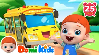 Wheels on the Bus | Best Nursery Rhymes For Kids | Kids Songs | Domikids