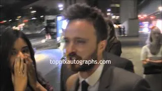 Aaron Paul - Signing Autographs at a "Breaking Bad" screening in NYC