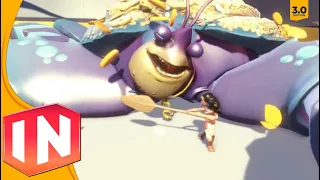 Moana Playset - Tamatoa Boss Fight Gameplay!