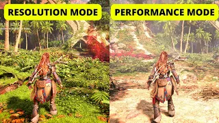 HORIZON FORBIDDEN WEST PS5 Performance Vs Resolution Graphics Comparison (4K 60FPS)