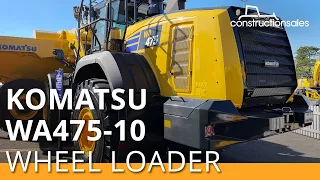 Komatsu WA475-10 wheel loader walkaround | First Dash 10 loader arrives in Australia