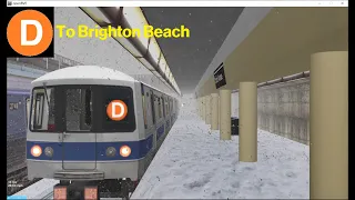 OpenBVE Throwback: D Train To Brighton Beach Via Brighton Express (R46 Pre GOH)(1970s)