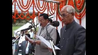 Shri Pawan Chamling swearing in as the Chief Minister -2004