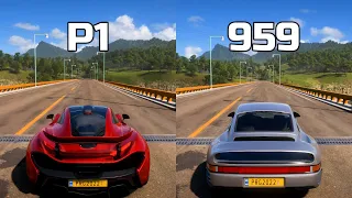 Forza Horizon 5: McLaren P1 vs Porsche 959 - Drag Race