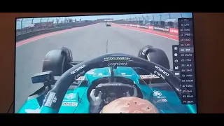 Lance Stroll accident with Fernando Austin GP 2022 driver cam