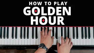 Learn to play GOLDEN HOUR ✨ On Piano (Beginner Lesson)