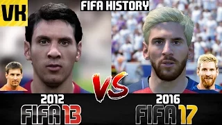 FIFA HISTORY 2012 vs 2016: FIFA 13 VS FIFA 17 PLAYER FACES COMPARISON!