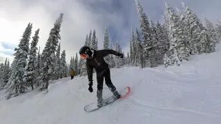 Trying the insta360 one R snowboarding at Big White.