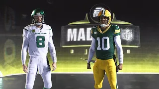 Madden NFL 24 - New York Jets Vs Green Bay Packers Simulation PS5 All-Madden (Snow Game)