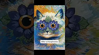 Louis Wain Before And After Schizophrenia 🤔 #Shorts