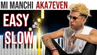 Mi manchi - Aka7seven - EASY SLOW Piano Tutorial 🎹 - video 4K🤙