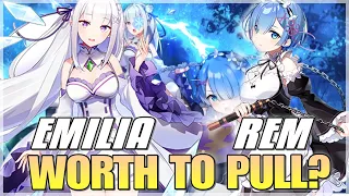 RE:ZERO COLLAB (EMILIA & REM & RAM ALL SKILLS) - WHO IS WORTH TO PULL?!! - Epic Seven