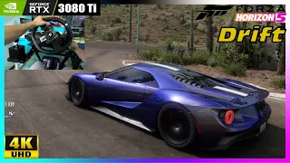 2017 Ford GT Realistic Drift + Speeding - Forza Horizon 5 Logitech G923 gameplay [4K 60FPS]