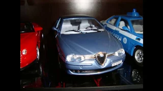 Diecast model cars 1/24 - ALFA Romeo 156 Carabinieri, Guardia di Finanza, Polizia 1997 2003 Bburago