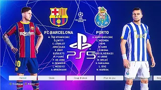 PES 2021 PS5 FC BARCELONA - FC PORTO | MOD Ultimate Difficulty Career Mode HDR Next Gen