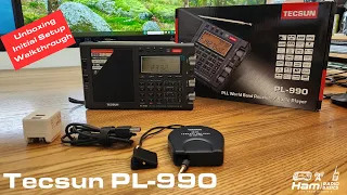 Tecsun PL-990 Unboxing, Initial Setup, Walkthrough