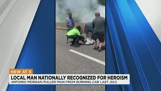 Good Samaritan who pulled St. Louis man from burning car gets national recognition