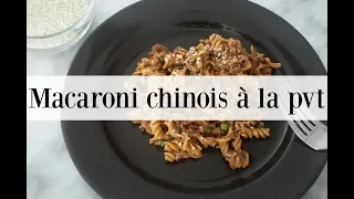 Macaroni chinois à la pvt - vegan