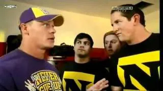 WWE RAW 10/18/10 - John Cena and Nexus Backstage Segment (1/2)