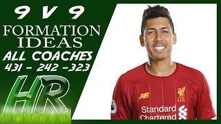 9 v 9 FOOTBALL/SOCCER FORMATION IDEAS: covering the 3-4-1, 2-4-2 & 3-2-3 formations at 9 aside