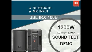 JBL IRX 108BT Sound Test On Deep Vocal Sound