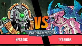 Warhammer 40,000 Battle Report: Necrons vs Tyranids