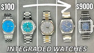 $100-$9000: Integrated Bracelet Watches: 5 mentioned!