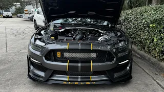 Procharged Shelby GT350 first startup