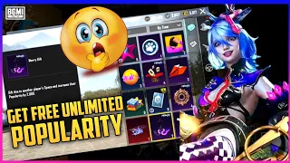 OMG 😍 GET UNLIMITED FREE POPULARITY IN BGMI | HOW TO WIN POPULARITY BATTLE | BGMI POPULARITY BATTLE