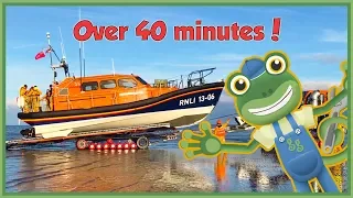 Gecko Meets a Lifeboat and More Big Vehicles For Children | Gecko's Real Vehicles