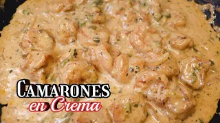 Camarones en Crema