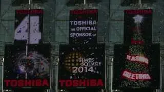 NY Times Square Countdown 2014 - TOSHIBA VISION behind the scenes