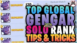 HOW TO RANK UP SOLO "A TO Z" EXPLAINED ft. TOP GLOBAL GENGAR | Pokemon UNITE