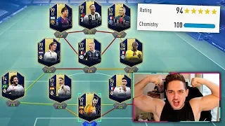 194 RATED!! - THE WORLDS FIRST FULL TOTY 194 FUT DRAFT CHALLENGE - FIFA 19