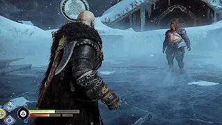 God Of War Ragnarok Black Bear Armor Kratos Vs Thor Boss Fight