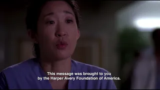 [greys anatomy🏥] this message was brought to you by the Harper Avery Foundation of America