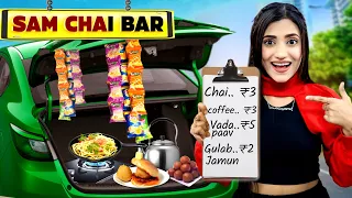 I Opened A Shop In My Car 🚗 For 24 Hours Challenge | * सब से सस्ता दुकान * | SAMREEN ALI