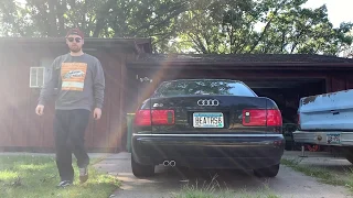 2001 Audi S8 4.2 V8 Exhaust Compare - Stock vs. Muffler Delete