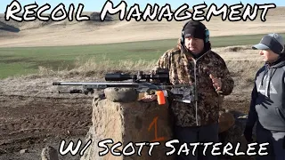 Demonstrating Recoil Management For Precision Rifle With Scott Satterlee.