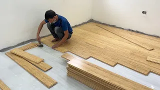 Techniques Construction Bedroom Floor With Bamboo Wood & Install Bamboo Wooden Floors Step By Step
