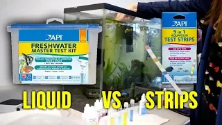 API Master Test Kit VS API Aquarium Test Strips Side by Side Comparison!