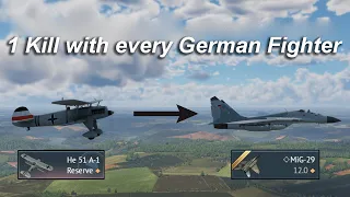 1 Kill with every German Fighter - War Thunder
