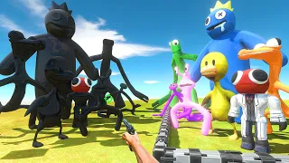 FPS Avatar Rescues Rainbow Friends and Fights Shadow Itself - Animal Revolt Battle Simulator