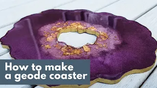 How to make a geode coaster