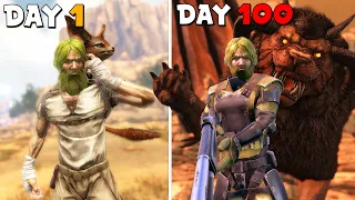 I Have 100 Days To Beat ARK | Scorched Earth w Official Settings