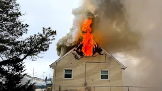 Early Arrival Two Alarm Structure Fire Toms River New Jersey 3/9/24